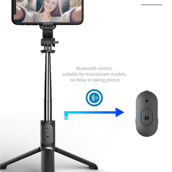 5 in 1 and 2 Mode for Camera and Smart Phone Selfie Stick. With Led Light - Picture 11 of 16